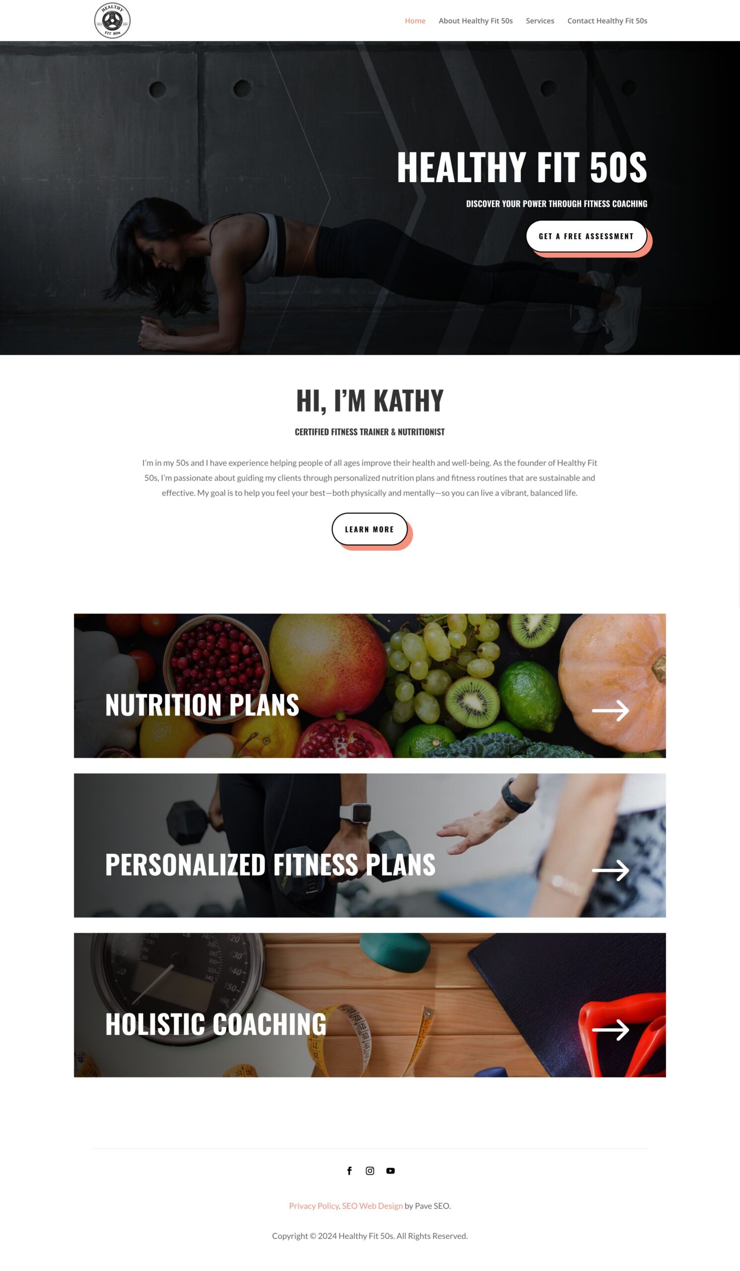 Fit Fifty Five Website SEO Web Design